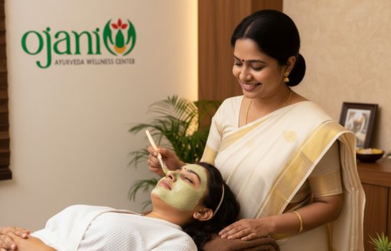 Traditional Kerala Ayurveda setup