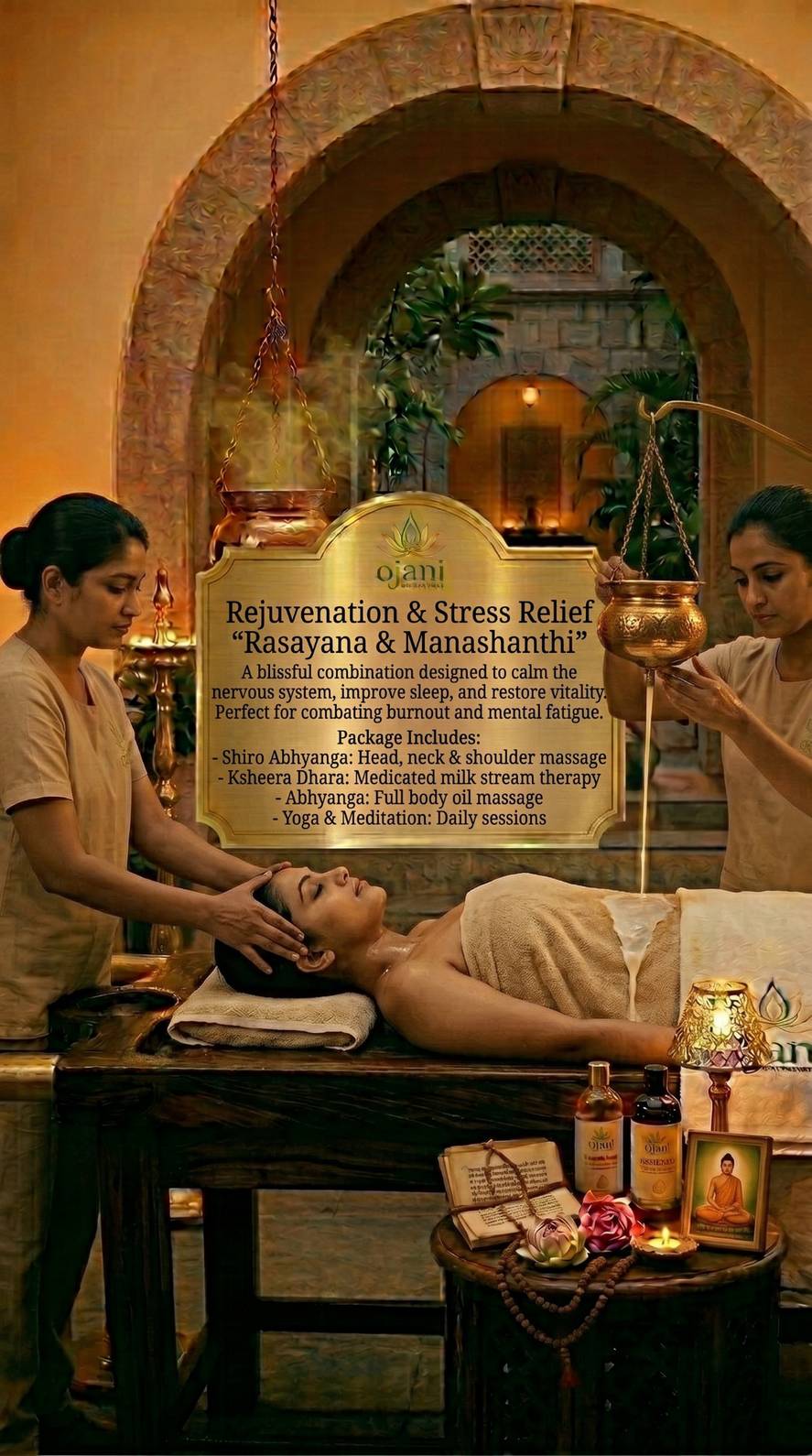 Ayurvedic Rejuvenation and Stress Relief Therapy
